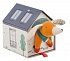 Мягкая игрушка - собака Филиберт с конурой  - миниатюра №1